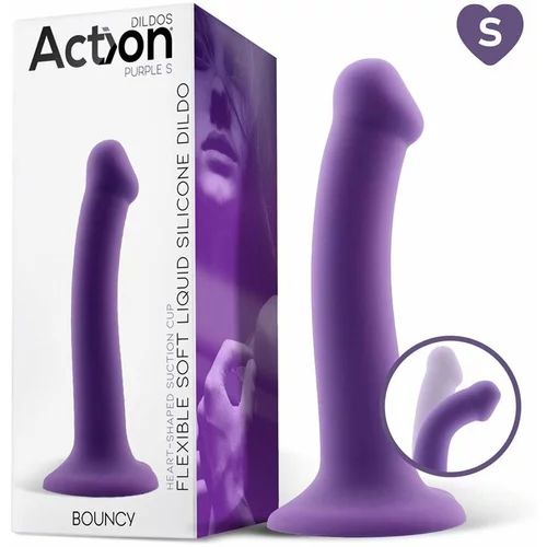 Action Dildo Bouncy Hiper Flexible Purple 6,5''