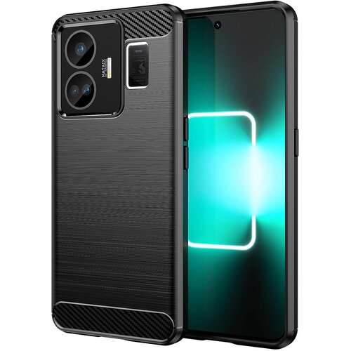 INORCO Za Realme GT3 5G Bru&amp;scaron;ena telefonska torbica iz ogljikovih vlaken s teksturo telefonske lupine pokrov za mobilni telefon, (22036549) Slike