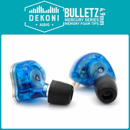 Dekoni Audio ETZ-MERCURY-SM-9mm Jastučići za uši za slušalice Standardne slušalice 3 mm Crna