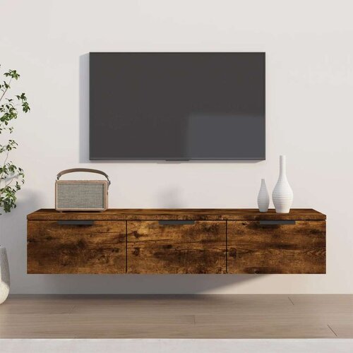  Zidni ormarić boja hrasta 102 x 30 x 20 cm konstruirano drvo Slike