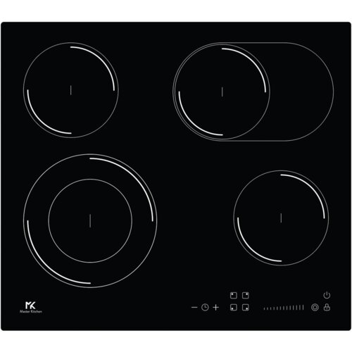Master Kitchen Ugradbena staklokeramička ploča za kuhanje, 6600 w, MKHC 6042 D-O BK, Crna Slike
