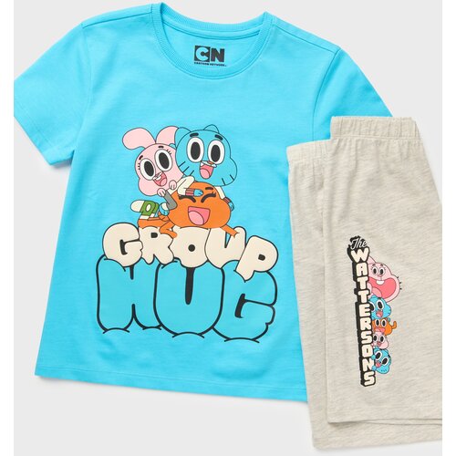 Sinsay Pamukna dvodijelna pidžama s printom The Amazing World Of Gumball Slike