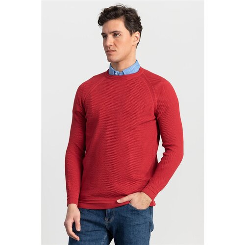 Tudors Muški džemper Slim fit crveni Slike
