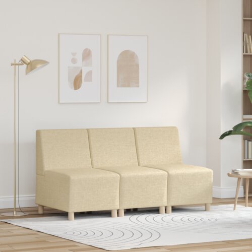 SOFA Modularna sofa enota brez naslonov 3 pcs krema 55 x 74 x 82 cm, (5000138665) Cene