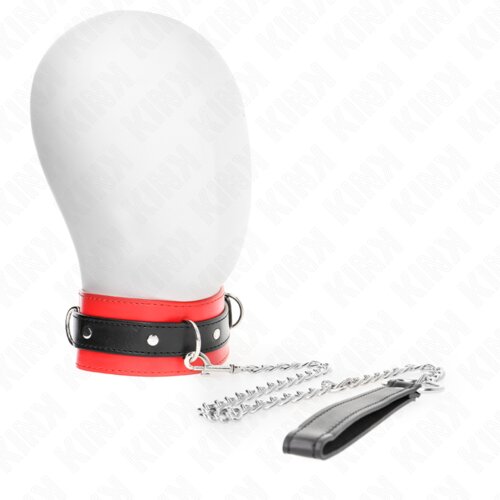 Kink Ovratnica S Povodcem With Red Strap (65 Cm) Slike