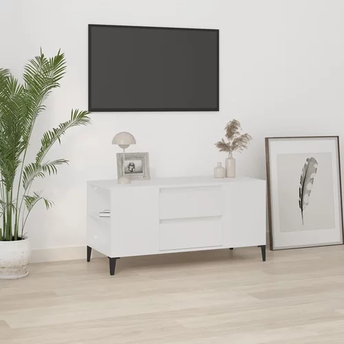 vidaXL TV ormarić bijeli 102 x 44,5 x 50 cm od konstruiranog drva