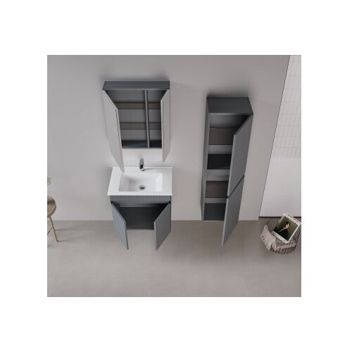 Hanah home Kupatilski ormarić sa umivaonikom i ogledalom (2 komada) Tivoli 65 688 Slike