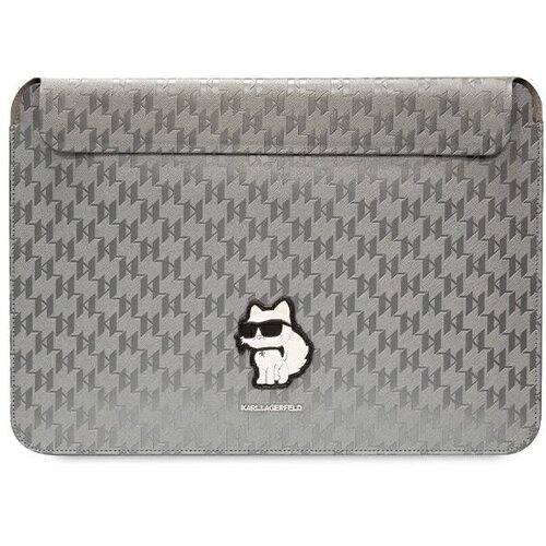 Karl Lagerfeld SAFFIANO MONOGRAM CHOUPETTE ETUI ZA PRENOSNIK 14 SREBRNA, (21922257) Cene