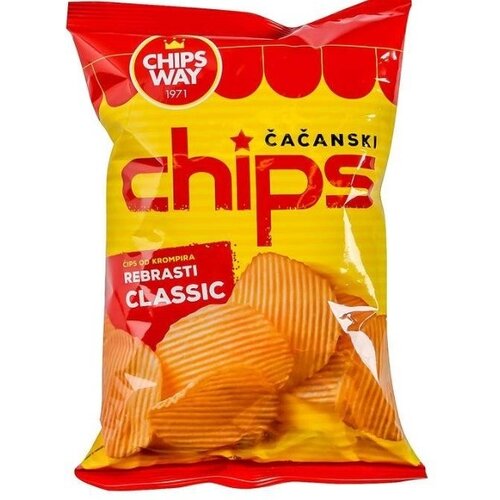 Chips Way rebrasti čips classic 90g Slike