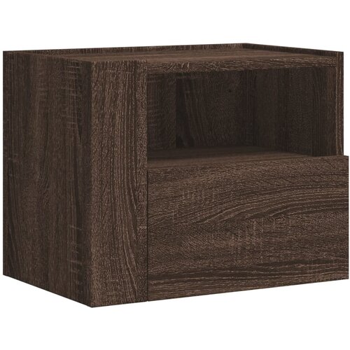 Maison Chic Stenska Nočna omarica - Nočna miza rjavi hrast 45x30x35 cm, (21687740) Slike