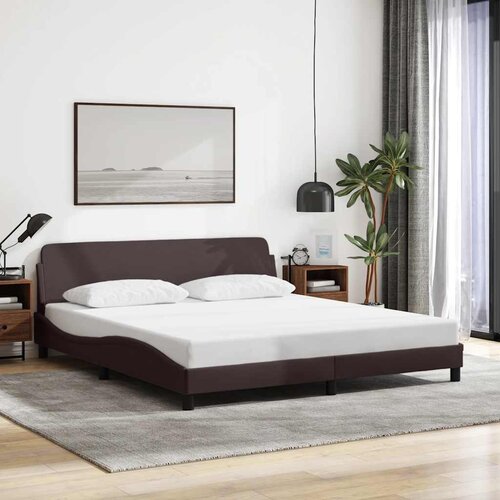  Okvir za krevet Dover tamnosmeđi 160x200 cm od tkanine Cene