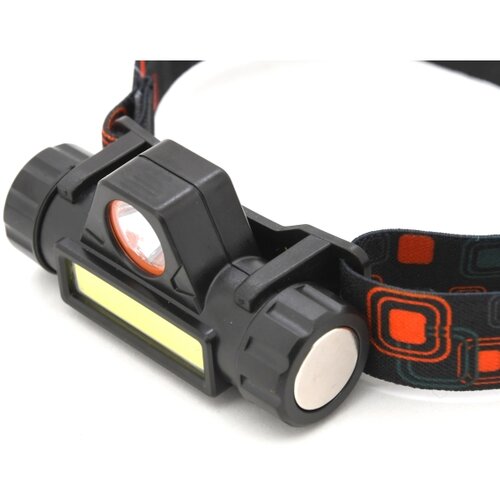  LED punjiva čelna lampa LED/1200mAh crna/crvena Slike