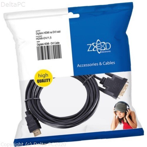  HDMI na DVI kabl, 1.5 met, ver. 1.4 Slike