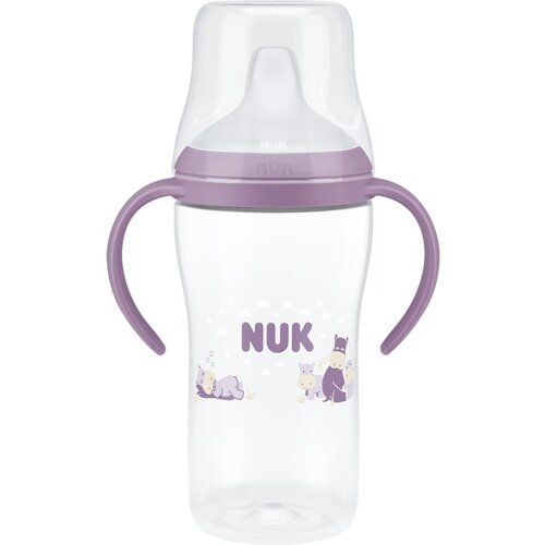 Nuk Perfect Match Hippo bočica za učenje pijenja s kontrolom temperature 6m+ 260 ml Slike