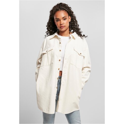 UC Ladies Women&amp;#039;s long corduroy overshirt whitesand Slike
