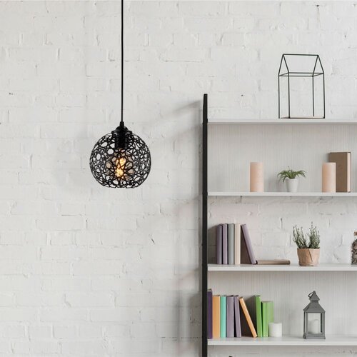 VISILICA FELLINI metalna crna 17 cm, visina 115 cm, podesiva visina, duljina kabla 90 cm, E27 40W Slike