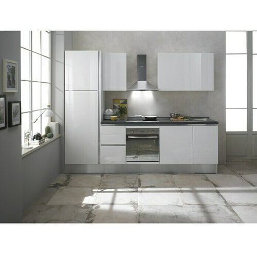 Marinelli Cucine Kuhinjski komplet Giulia (&amp;Scaron;irina: 275 cm, Lijevi graničnik, Bijele boje) Slike