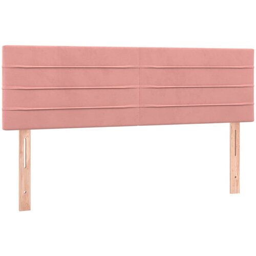Maison Chic Posteljno vzglavje - Vzglavna omarica 2 kosa roza 72x5x78/88 cm žamet, (22077925) Cene