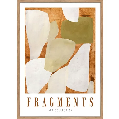 Malerifabrikken Plakat z okvirjem 52x72 cm Fragments –