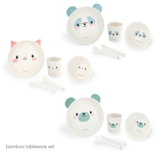 Kikka Boo set posuđa od bambusa cat pink (KKB40073) Slike