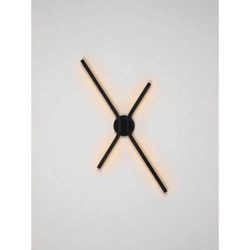Nova Luce Mat crna LED zidna lampa aluminijska s mogućnosti zatamnjivanja Akro &amp;ndash; Slike