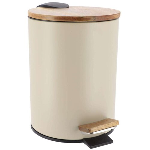 Tendance kanta za smeće na pedalu 3l soft close, metal/bambus, bež Cijene
