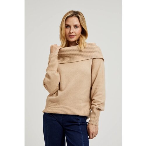 Marisse Women's Sweater Z-Sw-4554 L.Beige Mel Cene