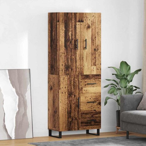 Highboard s ladicama 2 pcs Staro drvo 69,5 x 34 x 180 cm Cijene