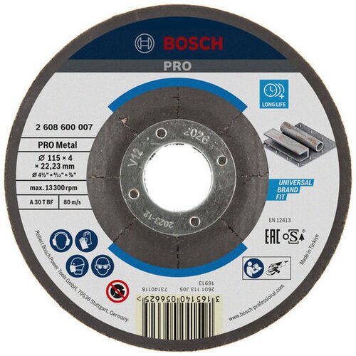 Bosch Lepljeni brusni disk za male ugaone brusilice PRO Metal otvor od 22,23mm, oSa 2608600007 Cene