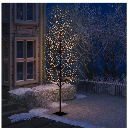  Božično drevesce s 1200 LED lučkami češnjevi cvetovi 400 cm