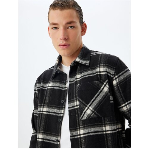 Koton Lumberjack Shirt Long Sleeve Pocket Detail Slike