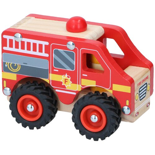 Eddy Toys Drveni vatrogasni automobil za djecu Slike