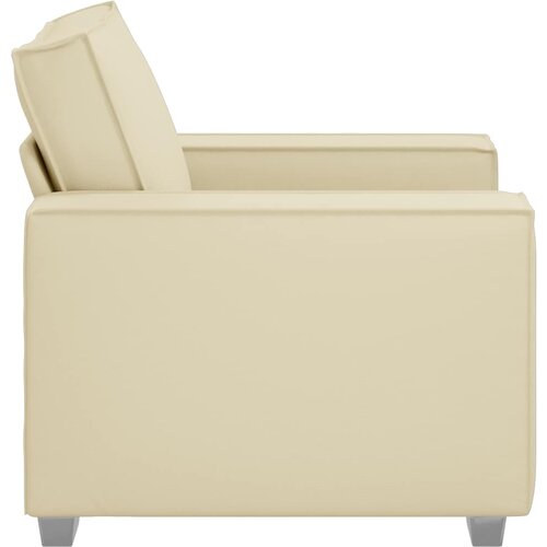 SOFA stolica Krema 100 cm Lažna koža Slike
