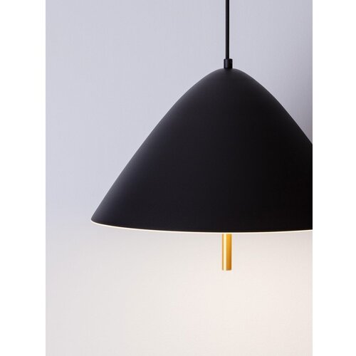 Nova Luce Mat črna kovinska LED viseča svetilka s kovinskim senčilom &amp;oslash; 40 cm Oros &amp;ndash; Slike