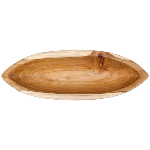  Fruit Bowl JEPARA Teak Brown 46 x 16 x 11 cm Slike