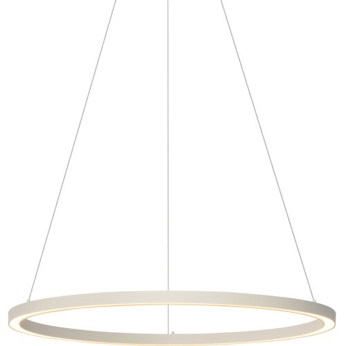 QAZQA Design hanglamp beige 80cm incl. LED 3-staps dimbaar - Girello Cene