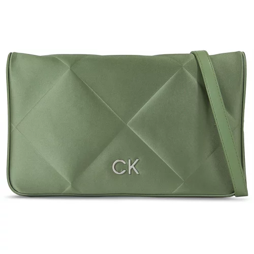 Calvin Klein Ročna torba Re-Lock Quilt Shoulder Bag-Satin K60K611300 Sea Spray LKG