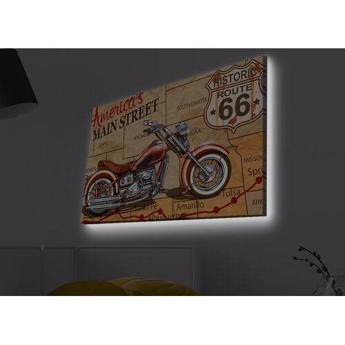 Opviq Slika na platnu sa LED osvetljenjem 45x70cm Cijene