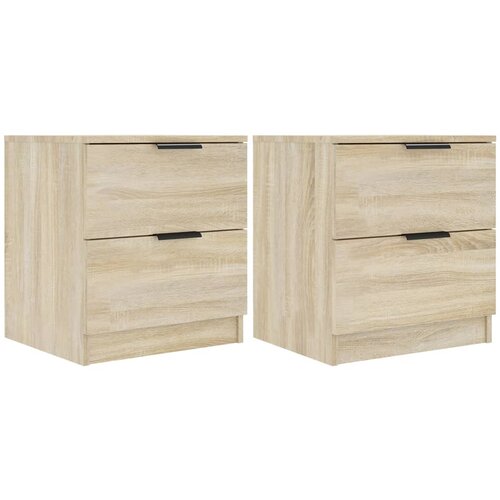 Maison Chic Dvo delni komplet Nočne omarice - Nočne mize sonoma hrast konstruiran les, (21688390) Slike