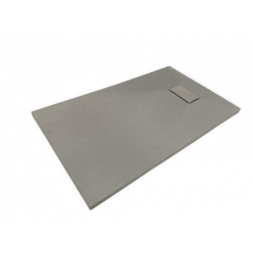 Sanotechnik Pravokotna tuš kad SMC KVD s kanaleto (80 x 120 x 2,6 cm, strukturirana, siva) Cene
