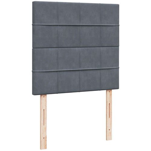 VidaXL okvir kreveta s madracima tamnosivi 100x200cm bar&amp;scaron;unasti Slike