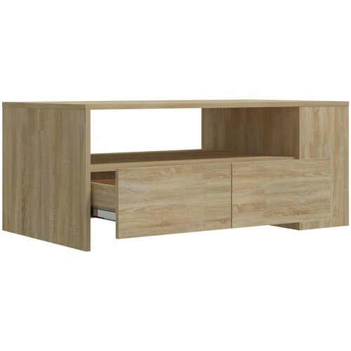  Stolić za kavu boja hrasta 102x55x42 cm konstruirano drvo Slike