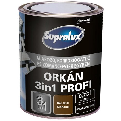 SUPRALUX Boja za metal Orkan 3U1 Profi RAL 8011 - 0,75L Cijene