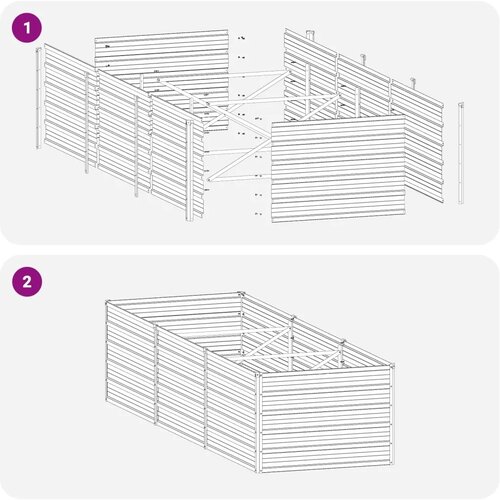  Povi&scaron;eni vrtni krevet Smeđa 240 x 80 x 55 cm - 240 x 80 x 55 cm Smeđa Cijene