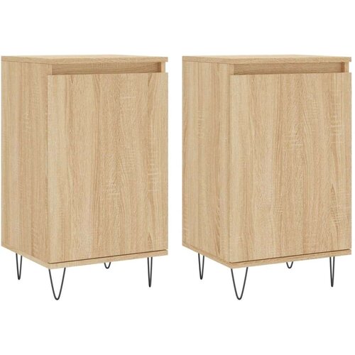 VidaXL Komode 2 kom boja hrasta sonome 40x35x70 cm konstruirano drvo Slike