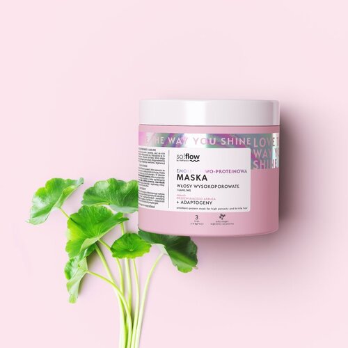 SoFlow High Porosity maska za okrepitev las za lomljive in izčrpane lase 400 ml Slike