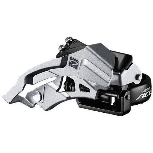 Shimano menjač prednji acera FDM3000 triple 9 brzina top swing dual pull band type 349M incl adaptor 318 &amp;amp; 286MM cs angle 6669 for 40T indpack EFDM3000TSX6 Slike