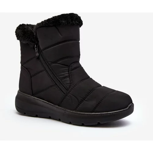 Kesi Black women's Zeuna zippered snow boots with fur