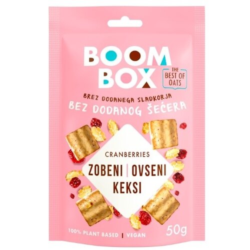 Boom box keks ovseni brusnica 50G Cene
