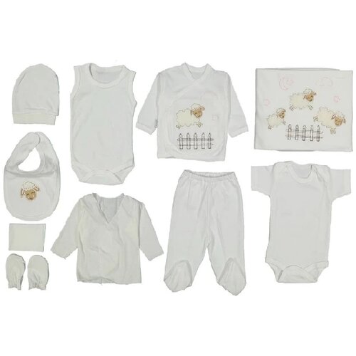  Set za bebe 236412, 10 delova, Beli Cene